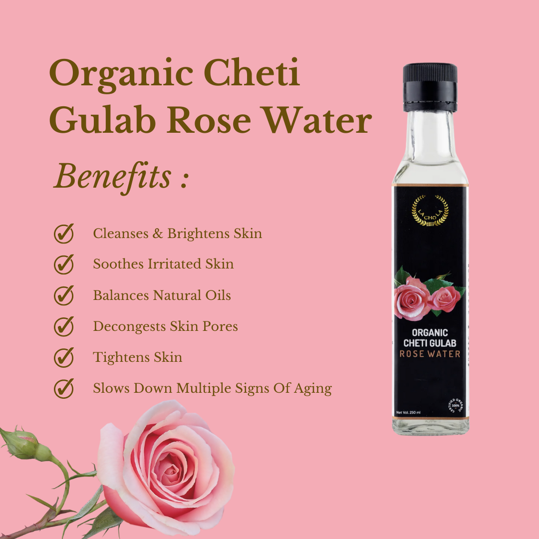 Organic Cheti Gulab Rose Water