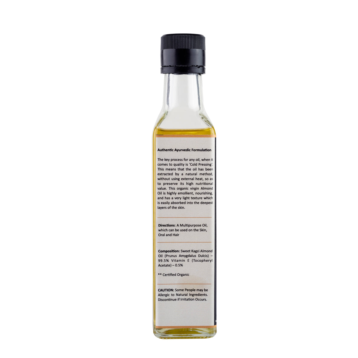 Organic Cold Pressed Almond Oil